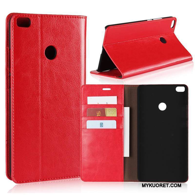 Kuori Mi Max 2 Suojaus Puhelimen Kuoret Kortti, Kotelo Mi Max 2 Nahka Pieni