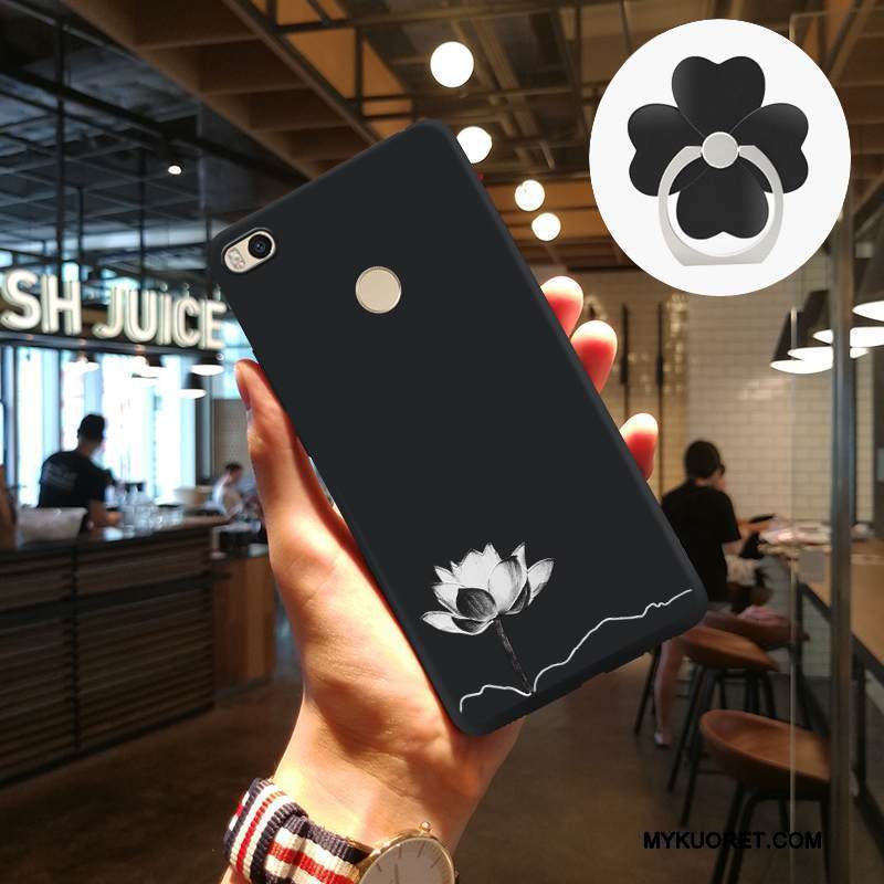 Kuori Mi Max 2 Suojaus Puhelimen Kuoret Pesty Suede, Kotelo Mi Max 2 Silikoni Murtumaton Pieni