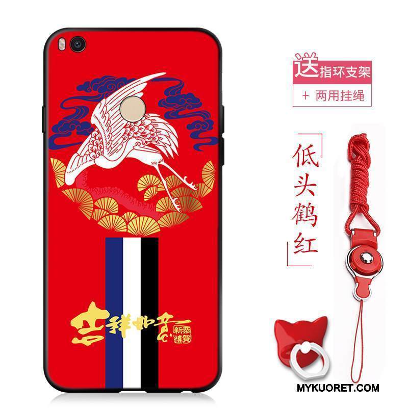 Kuori Mi Max 2 Vuosikerta Nosturi Pieni, Kotelo Mi Max 2 Pehmeä Neste Puhelimen Kuoret Murtumaton