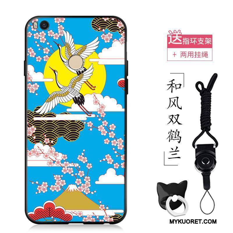 Kuori Mi Max 2 Vuosikerta Nosturi Pieni, Kotelo Mi Max 2 Pehmeä Neste Puhelimen Kuoret Murtumaton