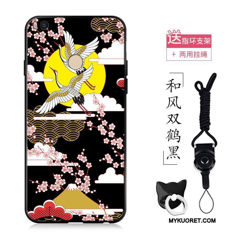 Kuori Mi Max 2 Vuosikerta Nosturi Pieni, Kotelo Mi Max 2 Pehmeä Neste Puhelimen Kuoret Murtumaton