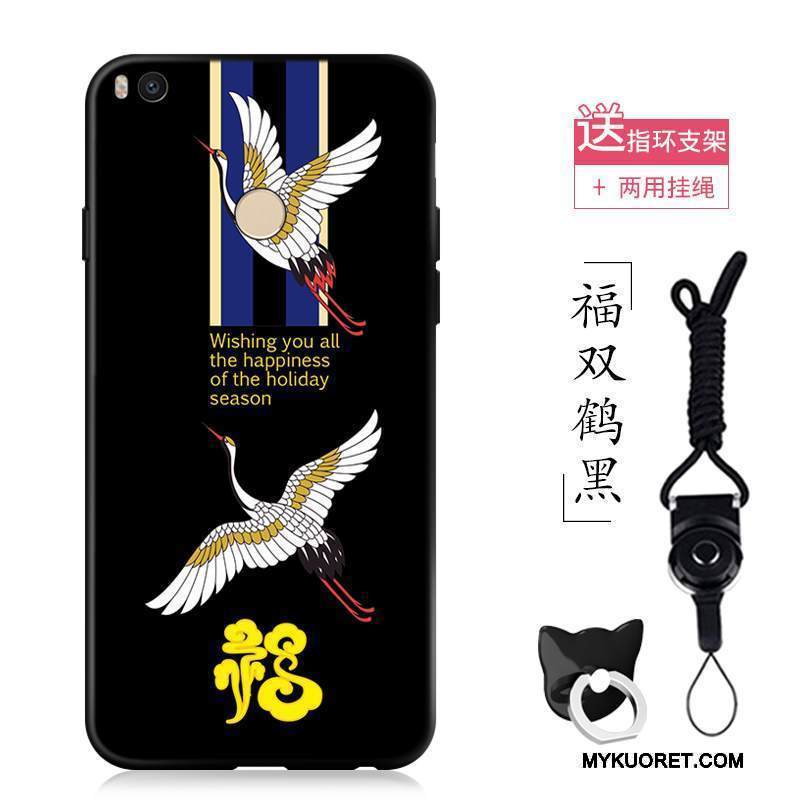 Kuori Mi Max 2 Vuosikerta Nosturi Pieni, Kotelo Mi Max 2 Pehmeä Neste Puhelimen Kuoret Murtumaton