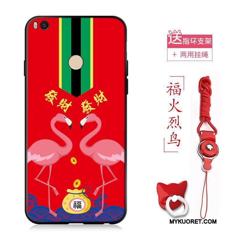 Kuori Mi Max 2 Vuosikerta Nosturi Pieni, Kotelo Mi Max 2 Pehmeä Neste Puhelimen Kuoret Murtumaton