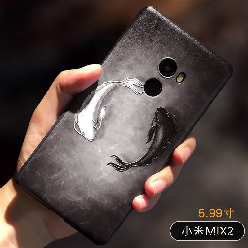 Kuori Mi Mix 2 Laukut Keltainen Persoonallisuus, Kotelo Mi Mix 2 Pehmeä Neste Puhelimen Kuoret Pieni