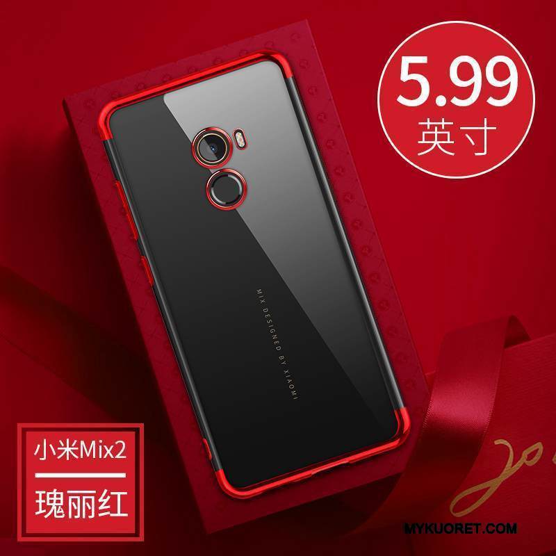 Kuori Mi Mix 2 Laukut Läpinäkyvä Ultra, Kotelo Mi Mix 2 Pehmeä Neste Puhelimen Kuoret Ohut