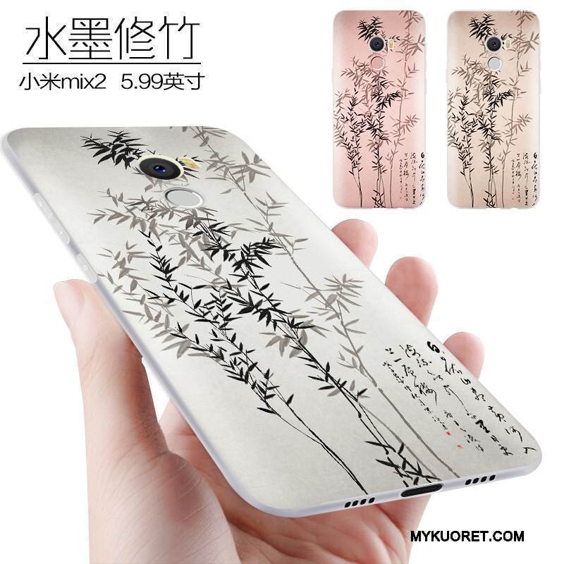 Kuori Mi Mix 2 Laukut Persoonallisuus Murtumaton, Kotelo Mi Mix 2 Suojaus Vihreä Pieni