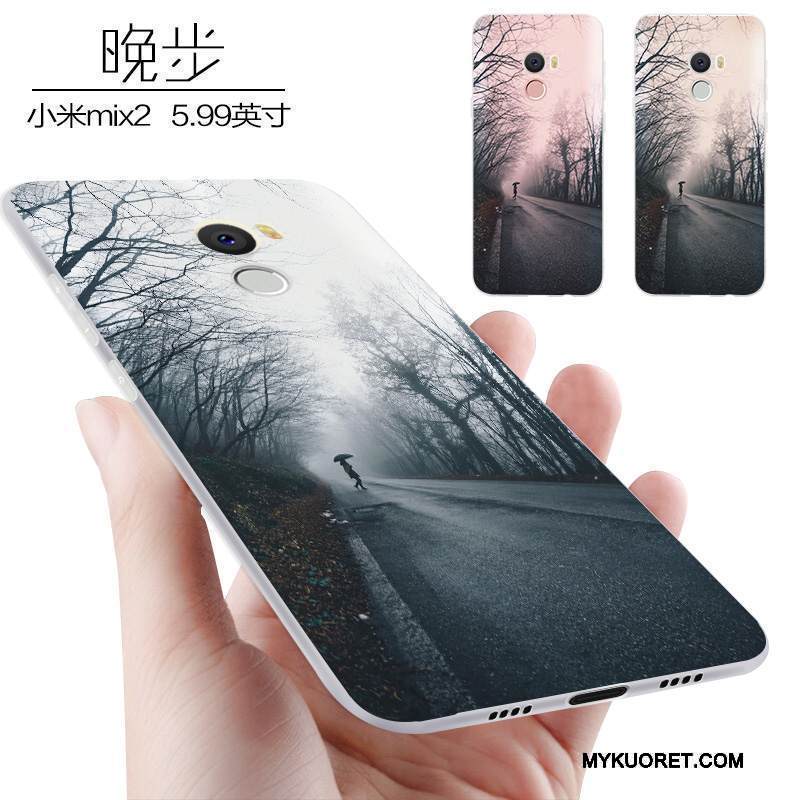 Kuori Mi Mix 2 Laukut Persoonallisuus Murtumaton, Kotelo Mi Mix 2 Suojaus Vihreä Pieni