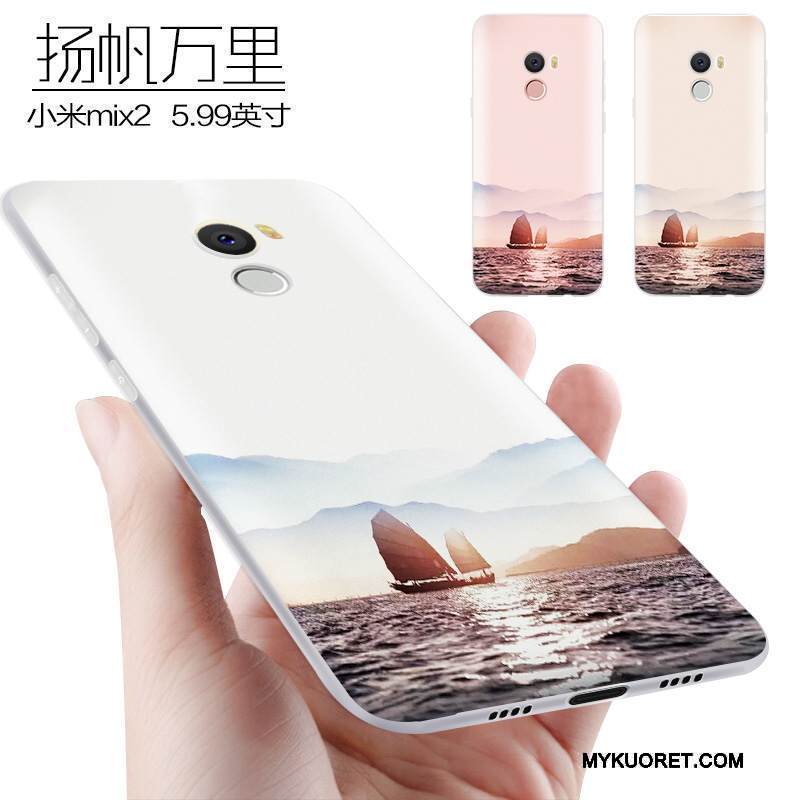 Kuori Mi Mix 2 Laukut Persoonallisuus Murtumaton, Kotelo Mi Mix 2 Suojaus Vihreä Pieni