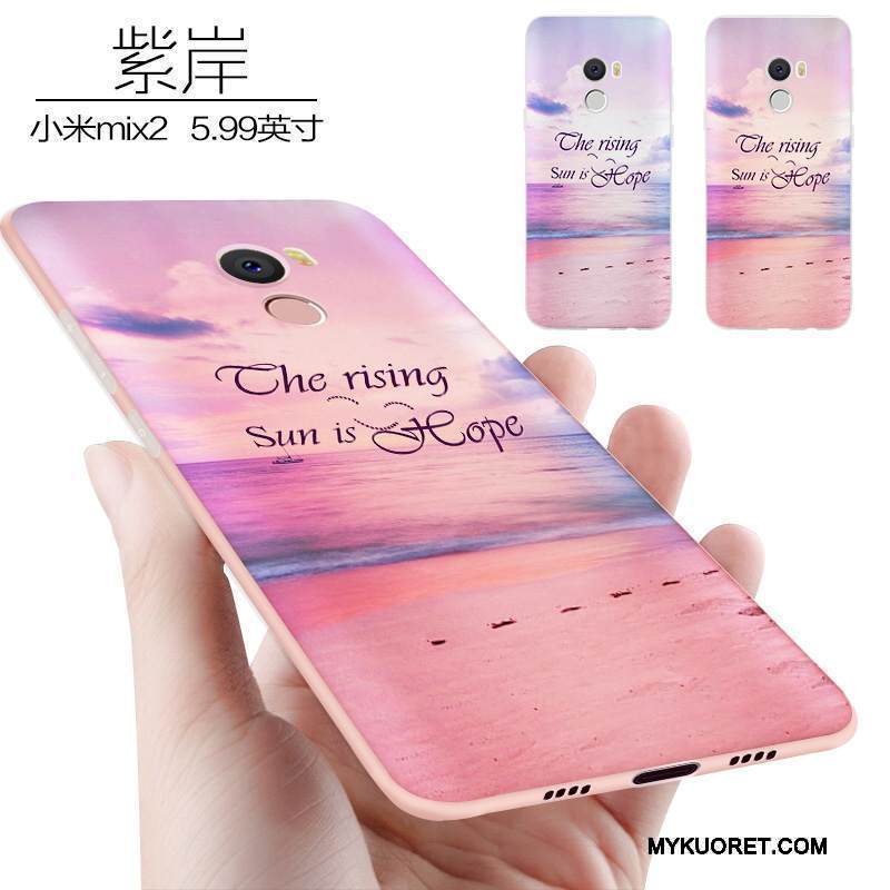 Kuori Mi Mix 2 Laukut Persoonallisuus Murtumaton, Kotelo Mi Mix 2 Suojaus Vihreä Pieni