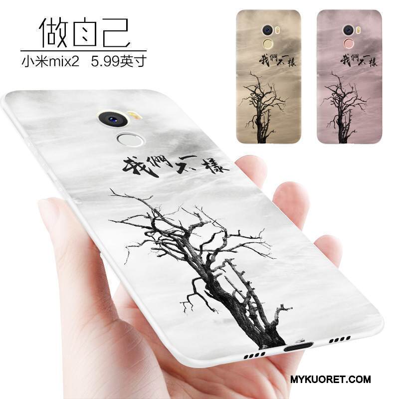 Kuori Mi Mix 2 Laukut Persoonallisuus Murtumaton, Kotelo Mi Mix 2 Suojaus Vihreä Pieni