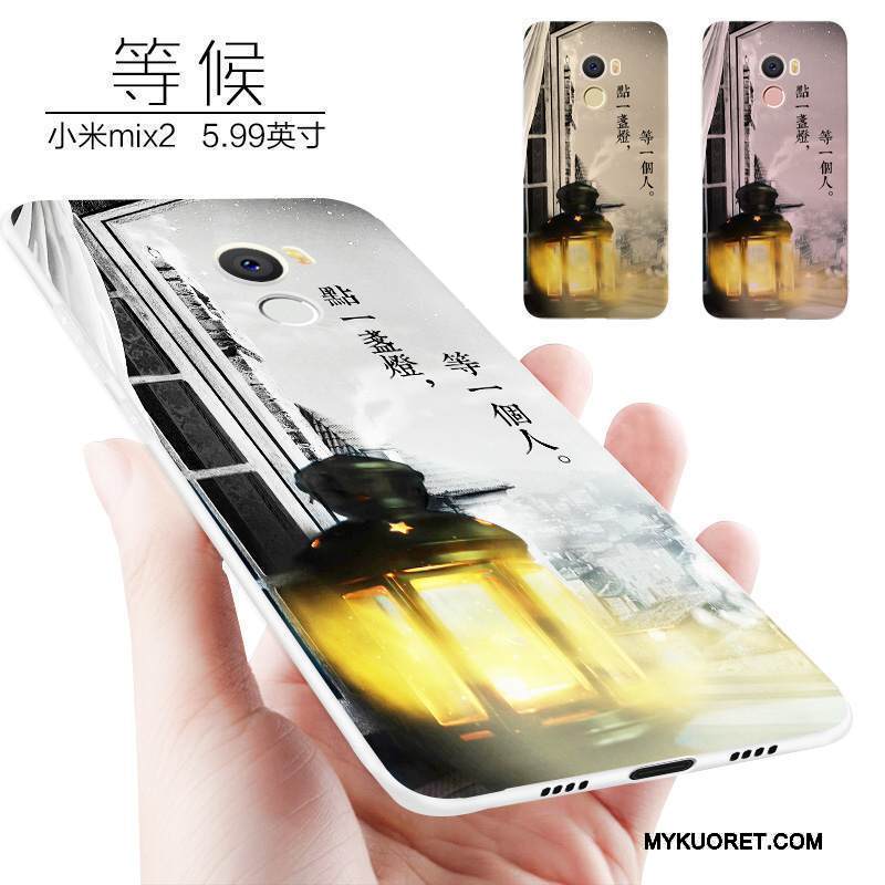 Kuori Mi Mix 2 Laukut Persoonallisuus Murtumaton, Kotelo Mi Mix 2 Suojaus Vihreä Pieni