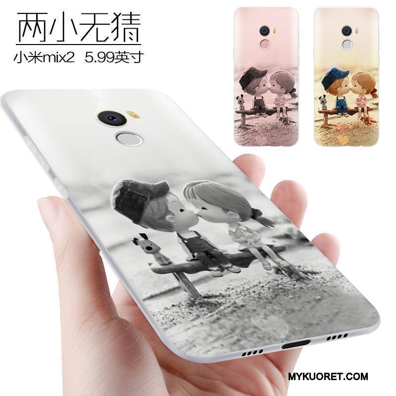 Kuori Mi Mix 2 Laukut Persoonallisuus Murtumaton, Kotelo Mi Mix 2 Suojaus Vihreä Pieni