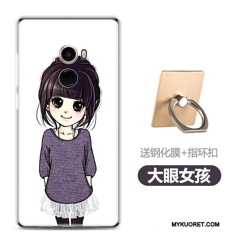 Kuori Mi Mix 2 Laukut Puhelimen Kuoret Musta, Kotelo Mi Mix 2 Pehmeä Neste Ihana Murtumaton