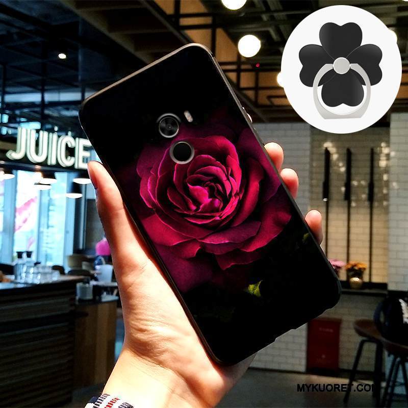 Kuori Mi Mix 2 Laukut Trendi Persoonallisuus, Kotelo Mi Mix 2 Silikoni Puhelimen Kuoret Musta