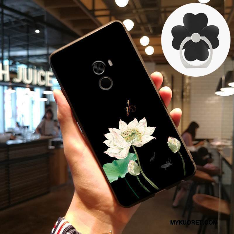 Kuori Mi Mix 2 Laukut Trendi Persoonallisuus, Kotelo Mi Mix 2 Silikoni Puhelimen Kuoret Musta