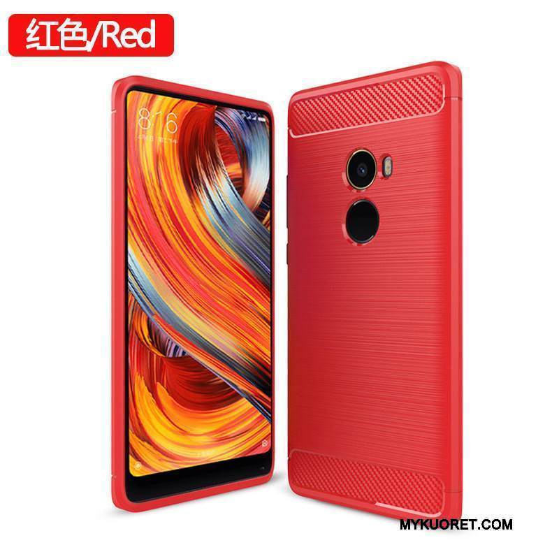 Kuori Mi Mix 2 Luova Pesty Suede Vihreä, Kotelo Mi Mix 2 Suojaus Persoonallisuus Puhelimen Kuoret