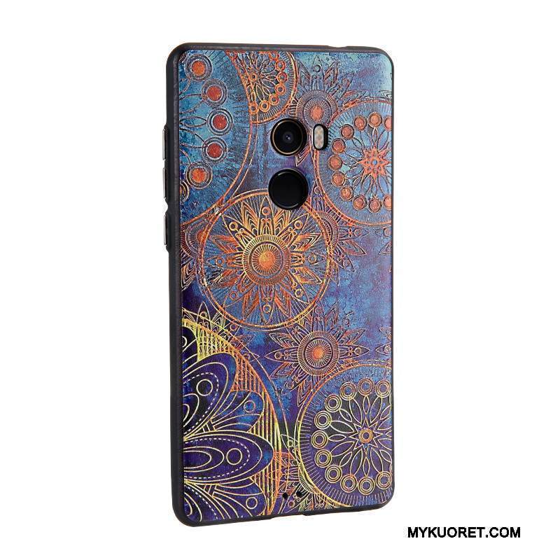 Kuori Mi Mix 2 Maalaus Pieni Vaaleansininen, Kotelo Mi Mix 2 Nahka Puhelimen Kuoret Liiketoiminta