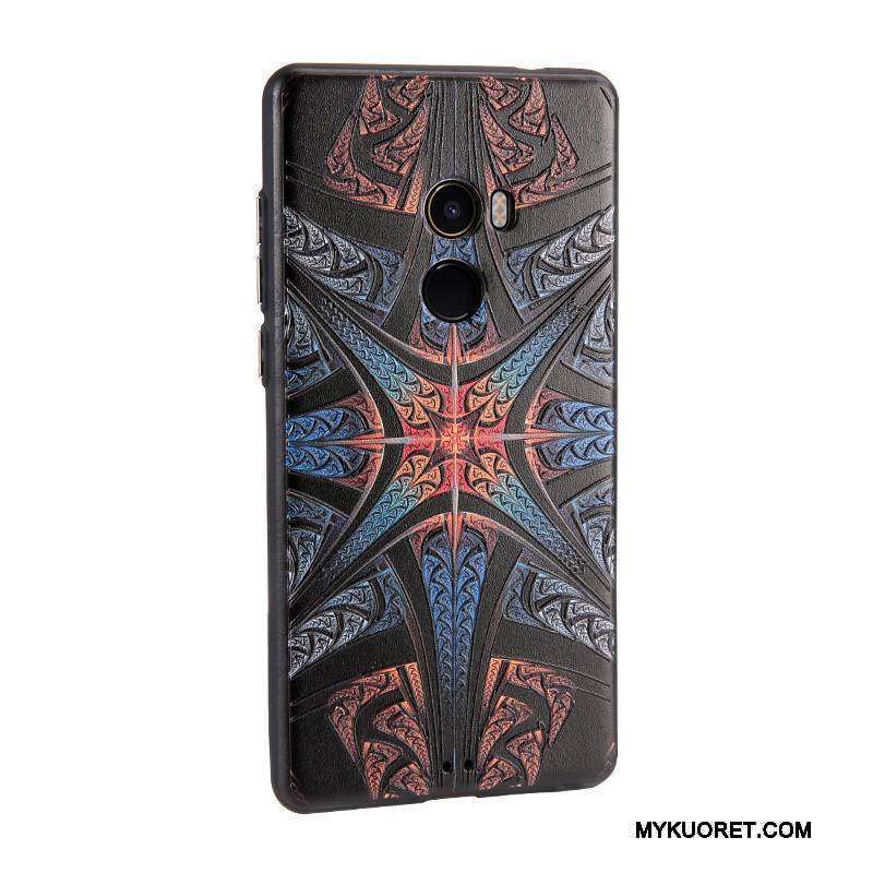 Kuori Mi Mix 2 Maalaus Pieni Vaaleansininen, Kotelo Mi Mix 2 Nahka Puhelimen Kuoret Liiketoiminta