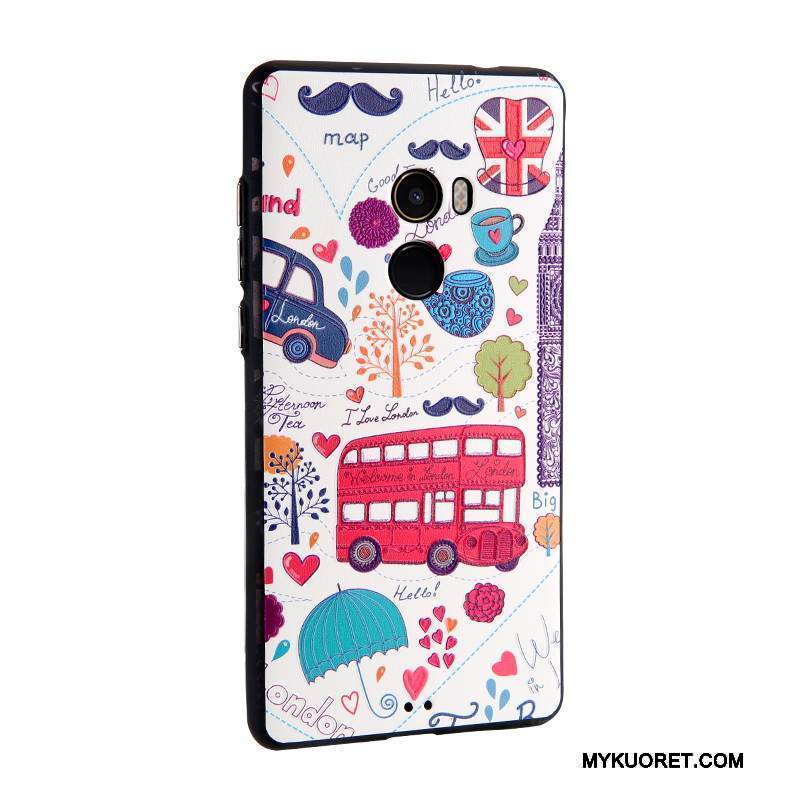 Kuori Mi Mix 2 Maalaus Pieni Vaaleansininen, Kotelo Mi Mix 2 Nahka Puhelimen Kuoret Liiketoiminta