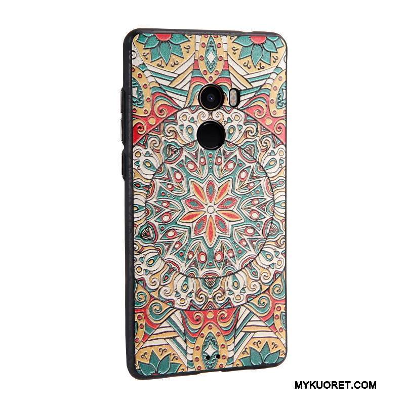 Kuori Mi Mix 2 Maalaus Pieni Vaaleansininen, Kotelo Mi Mix 2 Nahka Puhelimen Kuoret Liiketoiminta