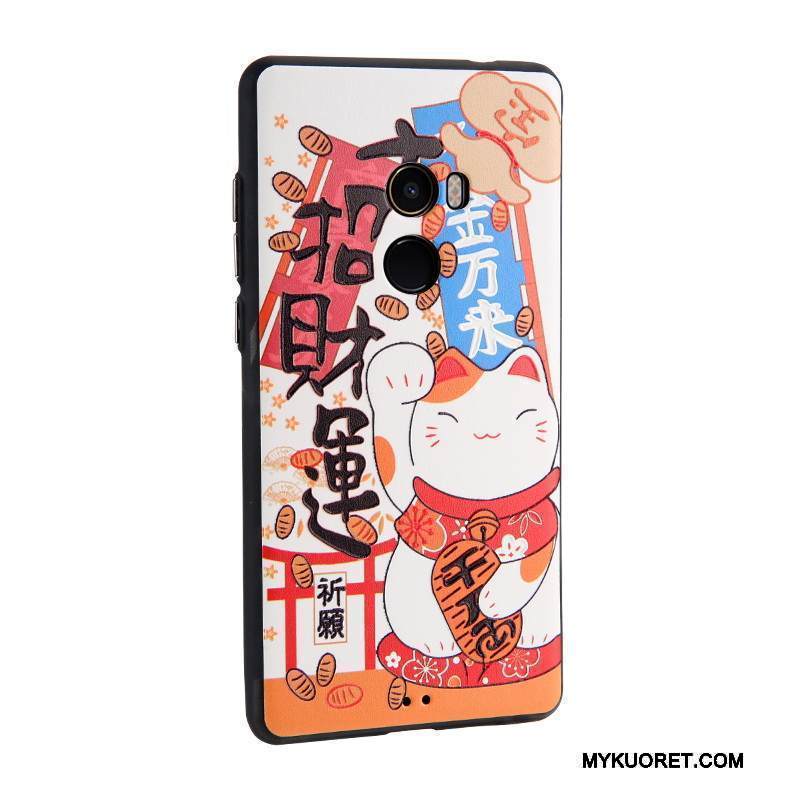 Kuori Mi Mix 2 Maalaus Pieni Vaaleansininen, Kotelo Mi Mix 2 Nahka Puhelimen Kuoret Liiketoiminta