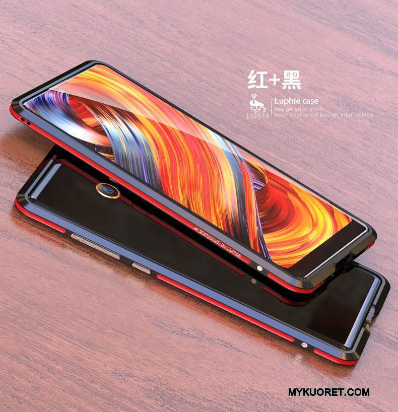 Kuori Mi Mix 2 Metalli Kulta Puhelimen Kuoret, Kotelo Mi Mix 2 Suojaus Kehys Takakansi