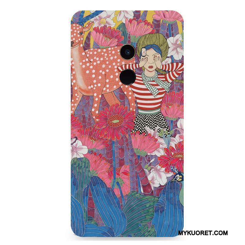 Kuori Mi Mix 2 Monivärinen Raita Tuuli, Kotelo Mi Mix 2 Suojaus Pieni Persoonallisuus