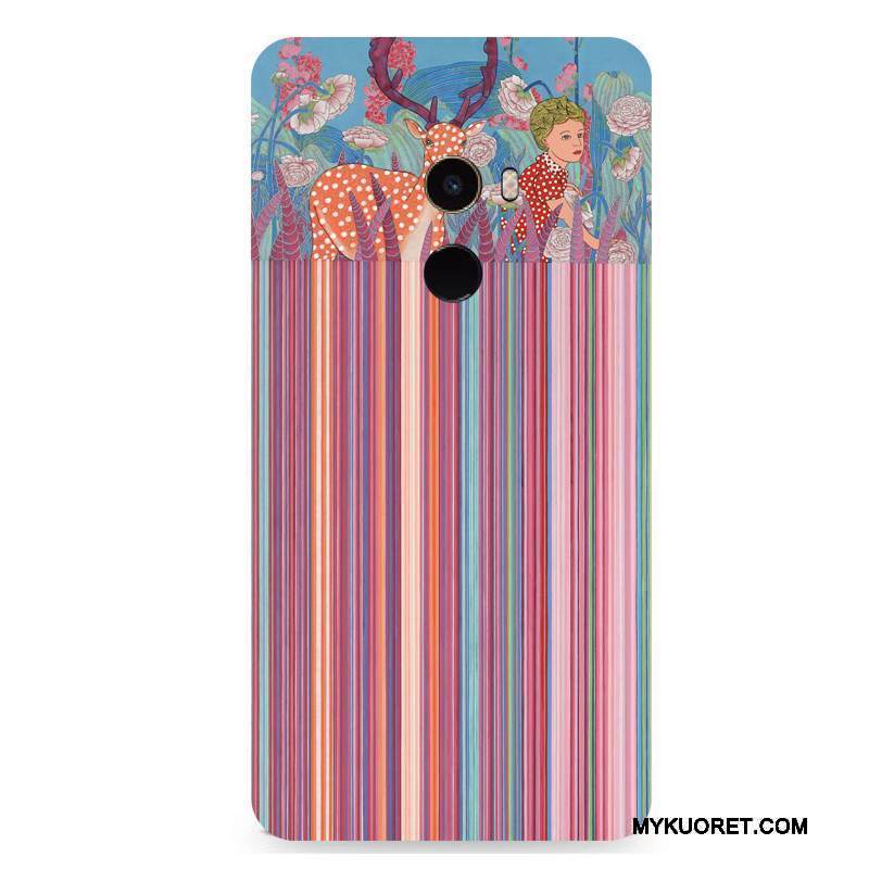 Kuori Mi Mix 2 Monivärinen Raita Tuuli, Kotelo Mi Mix 2 Suojaus Pieni Persoonallisuus