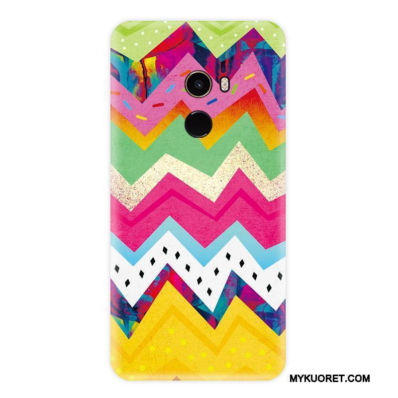 Kuori Mi Mix 2 Pehmeä Neste Keltainen Persoonallisuus, Kotelo Mi Mix 2 Laukut Murtumaton Pieni