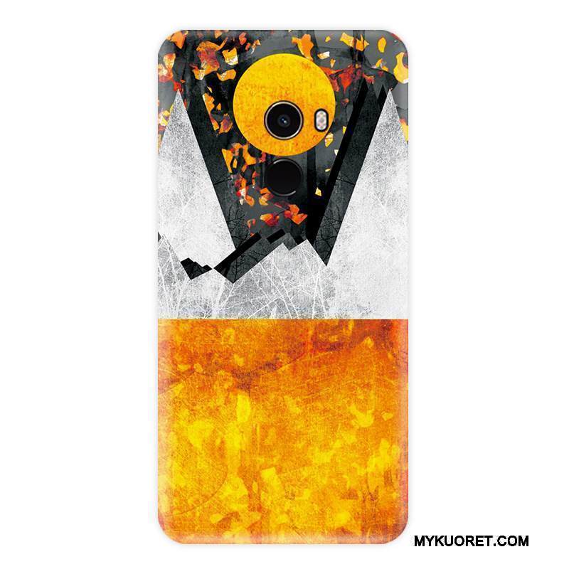 Kuori Mi Mix 2 Pehmeä Neste Keltainen Persoonallisuus, Kotelo Mi Mix 2 Laukut Murtumaton Pieni