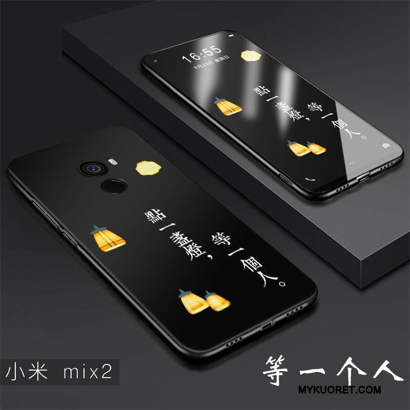 Kuori Mi Mix 2 Pehmeä Neste Kova Murtumaton, Kotelo Mi Mix 2 Suojaus Pesty Suede Trendi