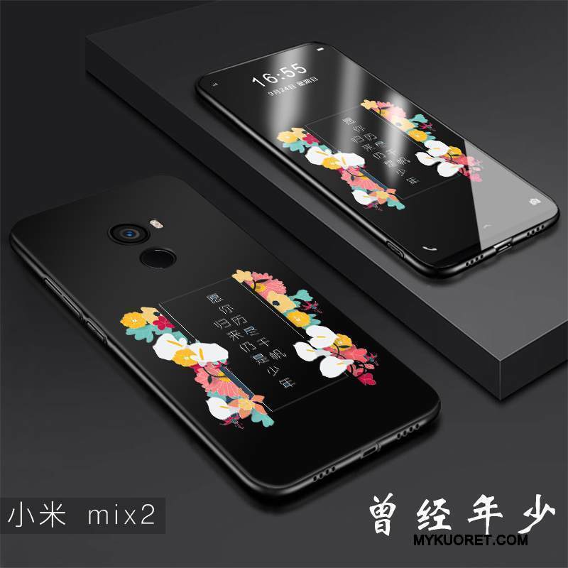 Kuori Mi Mix 2 Pehmeä Neste Kova Murtumaton, Kotelo Mi Mix 2 Suojaus Pesty Suede Trendi