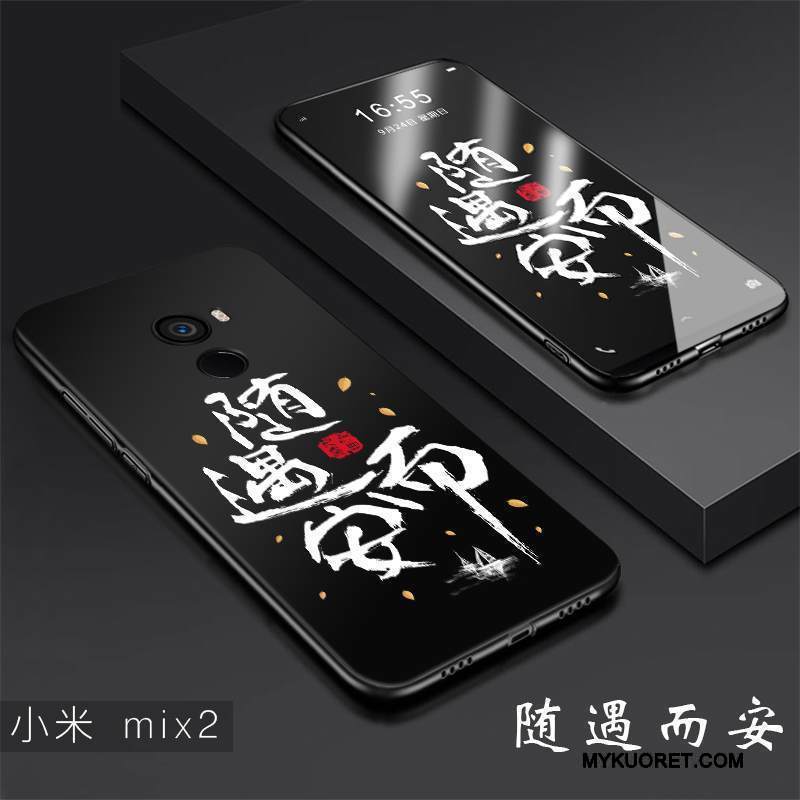 Kuori Mi Mix 2 Pehmeä Neste Kova Murtumaton, Kotelo Mi Mix 2 Suojaus Pesty Suede Trendi