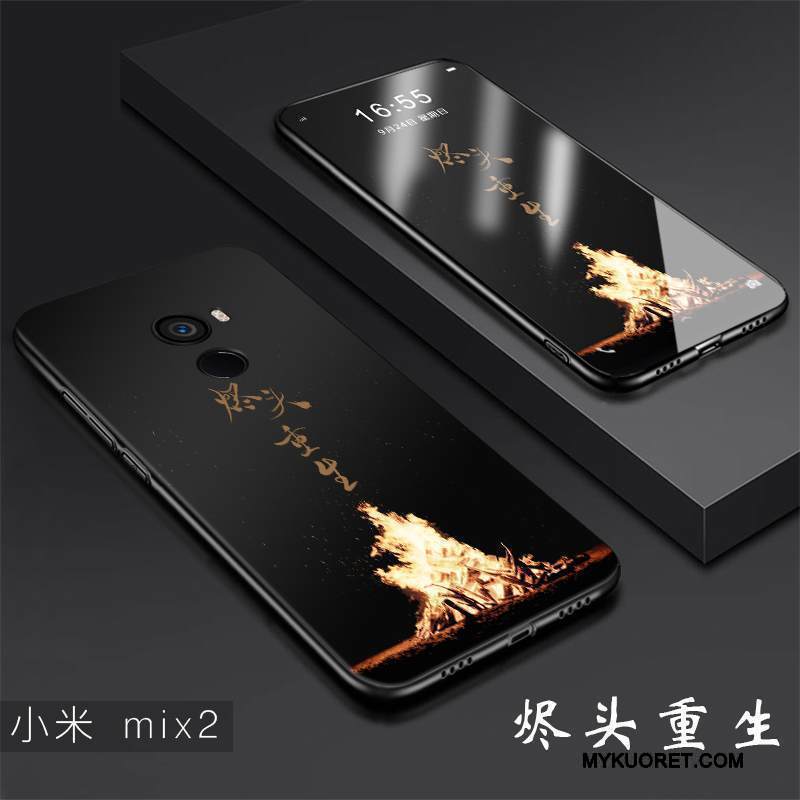 Kuori Mi Mix 2 Pehmeä Neste Kova Murtumaton, Kotelo Mi Mix 2 Suojaus Pesty Suede Trendi