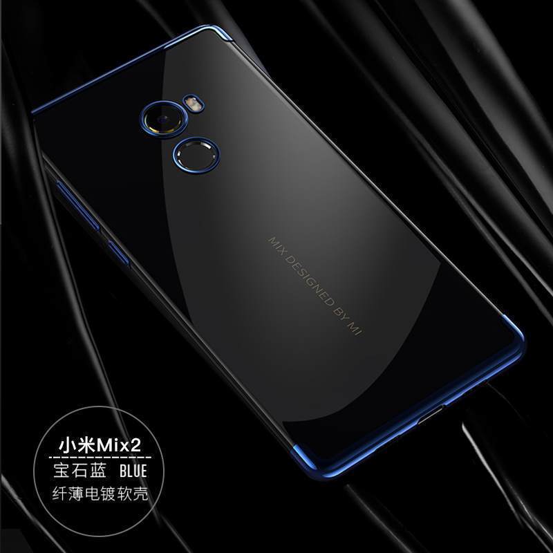 Kuori Mi Mix 2 Pehmeä Neste Läpinäkyvä Ohut, Kotelo Mi Mix 2 Silikoni Puhelimen Kuoret Punainen