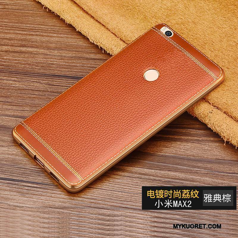 Kuori Mi Mix 2 Pehmeä Neste Murtumaton Oranssi, Kotelo Mi Mix 2 Silikoni Puhelimen Kuoret Pieni