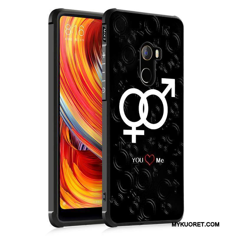 Kuori Mi Mix 2 Pehmeä Neste Murtumaton Puhelimen Kuoret, Kotelo Mi Mix 2 Laukut Trendi Persoonallisuus