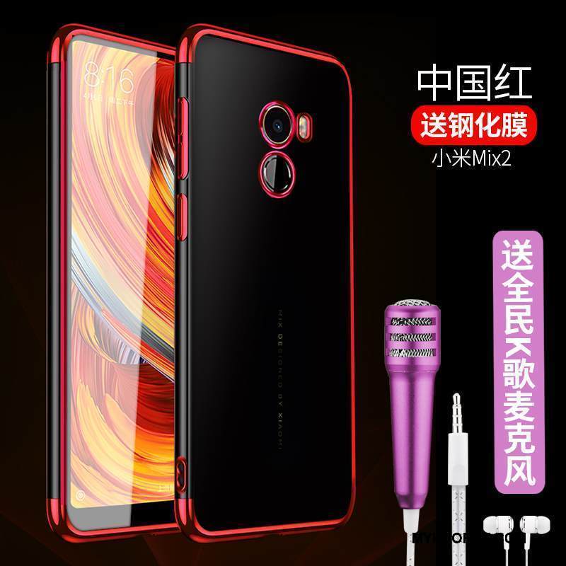 Kuori Mi Mix 2 Pehmeä Neste Ohut Läpinäkyvä, Kotelo Mi Mix 2 Laukut Murtumaton Pieni