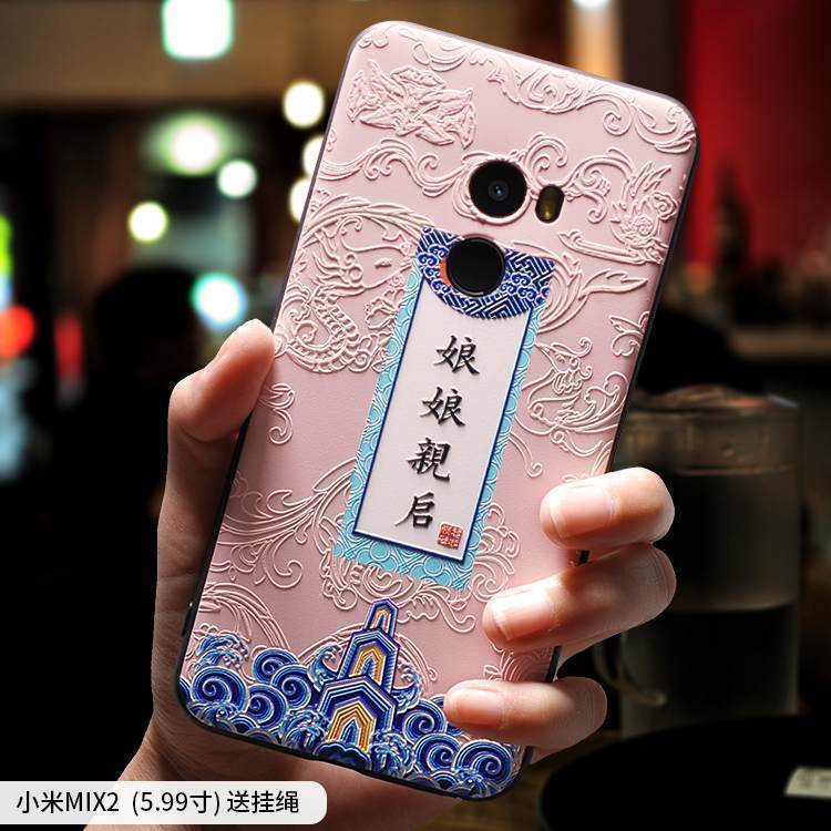 Kuori Mi Mix 2 Pehmeä Neste Persoonallisuus Ripustettavat Koristeet, Kotelo Mi Mix 2 Luova Pieni Puhelimen Kuoret