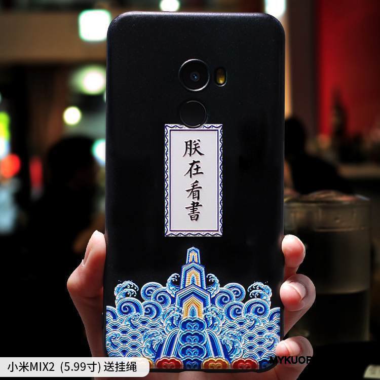 Kuori Mi Mix 2 Pehmeä Neste Persoonallisuus Ripustettavat Koristeet, Kotelo Mi Mix 2 Luova Pieni Puhelimen Kuoret