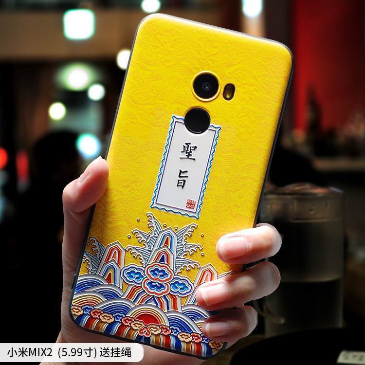 Kuori Mi Mix 2 Pehmeä Neste Persoonallisuus Ripustettavat Koristeet, Kotelo Mi Mix 2 Luova Pieni Puhelimen Kuoret