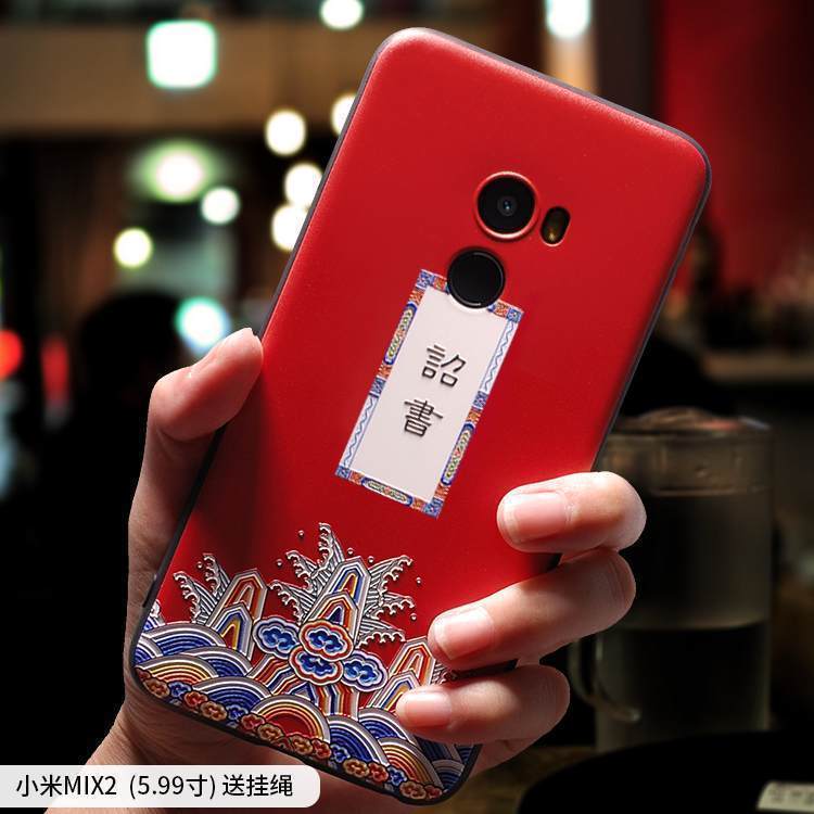 Kuori Mi Mix 2 Pehmeä Neste Persoonallisuus Ripustettavat Koristeet, Kotelo Mi Mix 2 Luova Pieni Puhelimen Kuoret