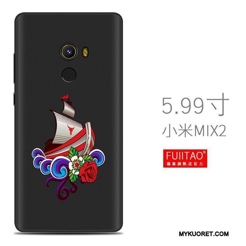 Kuori Mi Mix 2 Pehmeä Neste Pesty Suede Persoonallisuus, Kotelo Mi Mix 2 Luova Puhelimen Kuoret Trendi