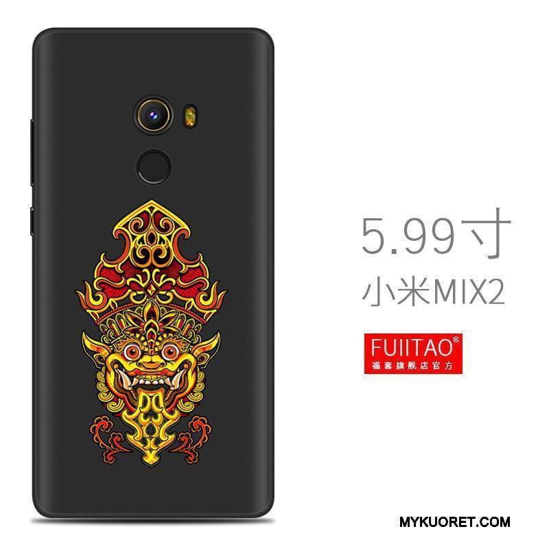 Kuori Mi Mix 2 Pehmeä Neste Pesty Suede Persoonallisuus, Kotelo Mi Mix 2 Luova Puhelimen Kuoret Trendi