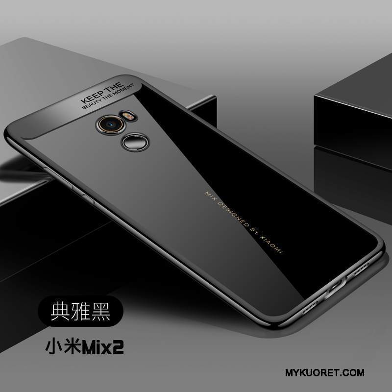 Kuori Mi Mix 2 Pehmeä Neste Pesty Suede Persoonallisuus, Kotelo Mi Mix 2 Silikoni Sininen Puhelimen Kuoret