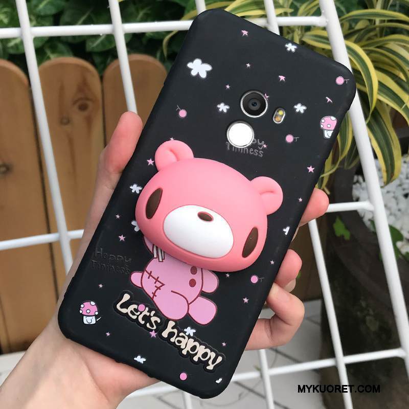 Kuori Mi Mix 2 Pehmeä Neste Puhelimen Kuoret Persoonallisuus, Kotelo Mi Mix 2 Suojaus Trendi Musta
