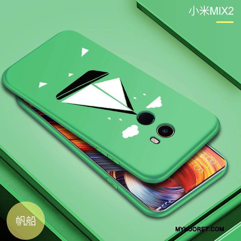 Kuori Mi Mix 2 Pehmeä Neste Punainen Pesty Suede, Kotelo Mi Mix 2 Silikoni Murtumaton Pieni