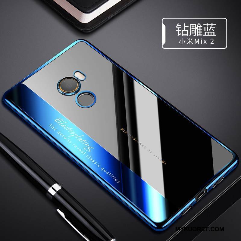 Kuori Mi Mix 2 Suojaus Läpinäkyvä Puhelimen Kuoret, Kotelo Mi Mix 2 Laukut Kulta Pieni