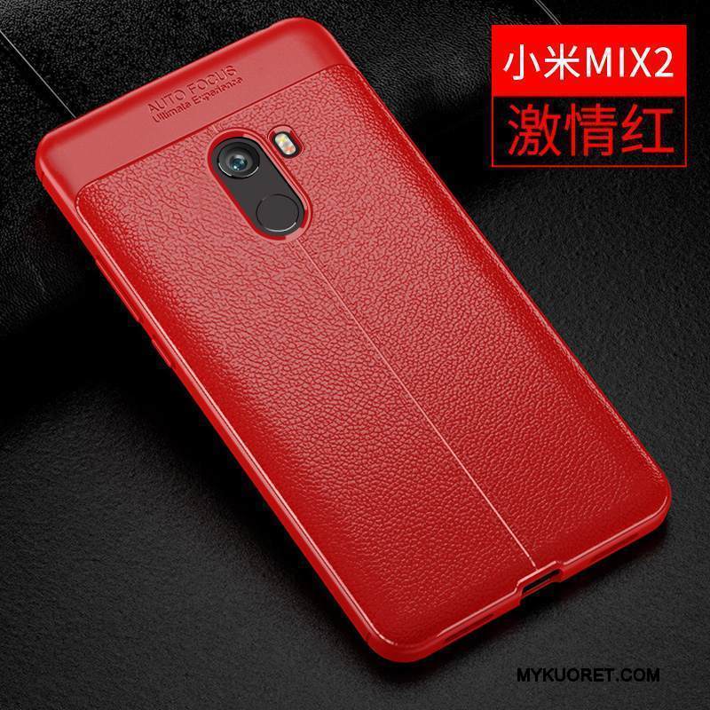 Kuori Mi Mix 2 Suojaus Murtumaton Punainen, Kotelo Mi Mix 2 Silikoni Puhelimen Kuoret Trendi