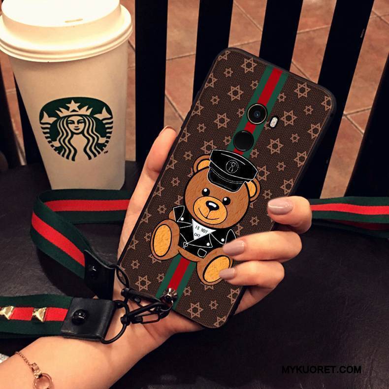 Kuori Mi Mix 2 Suojaus Pieni Valkoinen, Kotelo Mi Mix 2 Pehmeä Neste Punainen Puhelimen Kuoret